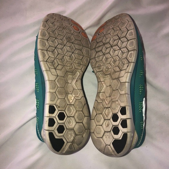 Nike Free Run 5.0 Womens Turquoise Green Athletic Running Sneakers Size 9.5 - Picture 9 of 9